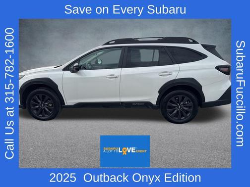 Crystal White Pearl 2025 Subaru Outback Onyx Edition