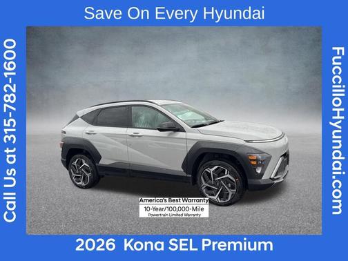Cyber Gray Metallic 2026 Hyundai KONA SEL Premium