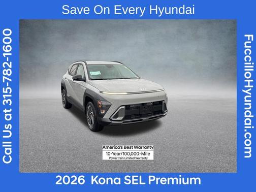 Cyber Gray Metallic 2026 Hyundai KONA SEL Premium