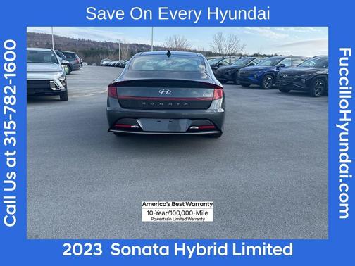 Portofino Gray 2023 Hyundai SONATA Hybrid Limited