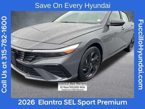Gray 2026 Hyundai ELANTRA SEL SPORT PREMIUM