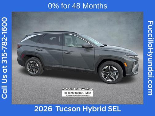 Gray 2026 Hyundai TUCSON Hybrid SEL