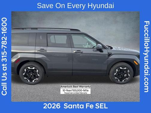 Gray 2026 Hyundai SANTA FE SEL