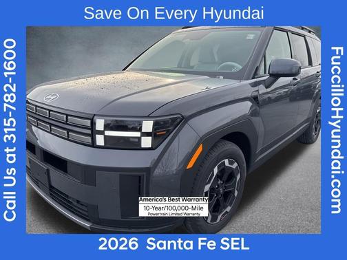 Gray 2026 Hyundai SANTA FE SEL