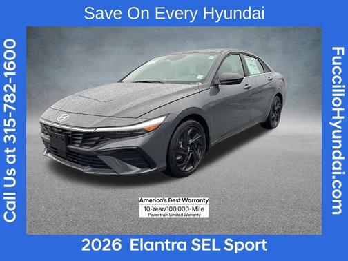 Gray 2026 Hyundai ELANTRA SEL Sport
