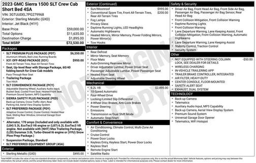 Sterling 2023 GMC Sierra 1500 SLT