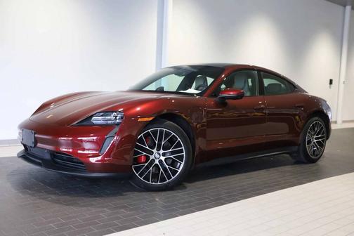 Cherry Metallic 2022 Porsche Taycan