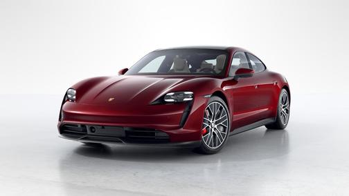 Cherry Metallic 2022 Porsche Taycan