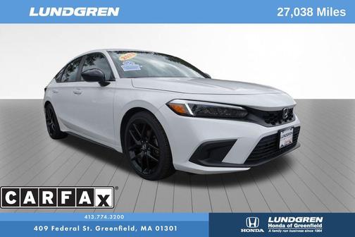 White 2023 Honda Civic Sport