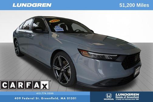 Gray 2023 Honda Accord Hybrid Sport