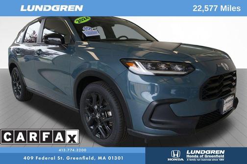Green 2024 Honda HR-V Sport