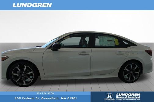 Platinum White Pearl 2026 Honda Civic Hybrid Sport Touring