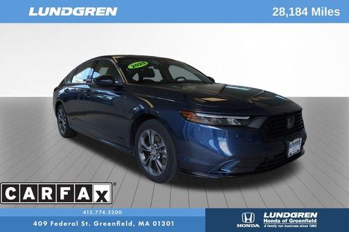 Blue 2025 Honda Accord Hybrid EX-L