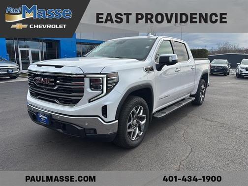 White Frost Tri-Coat 2024 GMC Sierra 1500 SLT
