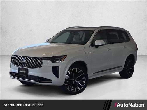 Crystal White Pearl 2026 Volvo XC90 Plug-In Hybrid Ultra, T8 AWD, Electric/Gasoline, Bright, 7 Seats
