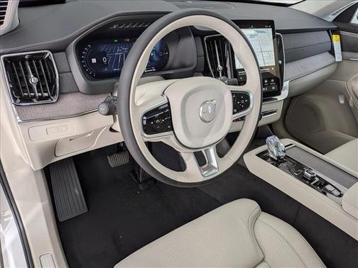 Crystal White Pearl 2026 Volvo XC90 Plug-In Hybrid Ultra, T8 AWD, Electric/Gasoline, Bright, 7 Seats