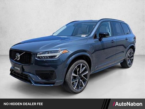 Denim Blue Metallic 2023 Volvo XC90 Recharge Plug-In Hybrid T8 Plus Dark Theme 7-Seater