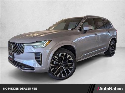Aurora Silver 2026 Volvo XC90 Plus, B6 AWD Gas (mild hybrid), Gasoline, Bright, 7 Seats