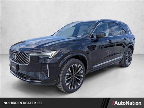 Onyx Black Metallic 2026 Volvo XC90 Plus, B5 AWD Gas (mild hybrid), Gasoline, Bright, 7 Seats
