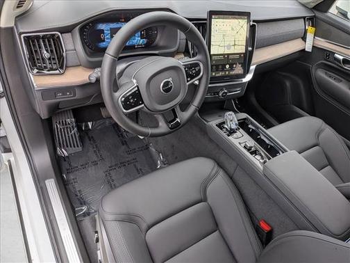 Crystal White Pearl 2026 Volvo XC90 Plug-In Hybrid Plus, T8 AWD, Electric/Gasoline, Bright, 6 Seats
