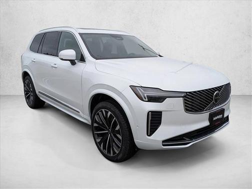 Crystal White Pearl 2026 Volvo XC90 Plug-In Hybrid Plus, T8 AWD, Electric/Gasoline, Bright, 6 Seats