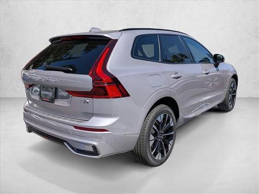 Aurora Silver 2026 Volvo XC60 Plug-In Hybrid Plus, T8 AWD Electric/Gasoline, Dark