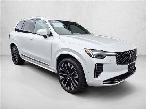 Crystal White Pearl 2026 Volvo XC90 Plus, B6 AWD Gas (mild hybrid), Gasoline, Bright, 7 Seats