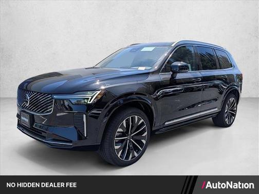 Onyx Black Metallic 2026 Volvo XC90 Plug-In Hybrid Plus, T8 AWD, Electric/Gasoline, Bright, 7 Seats