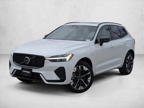 Crystal White Metallic 2026 Volvo XC60 Plug-In Hybrid Plus, T8 AWD Electric/Gasoline, Dark