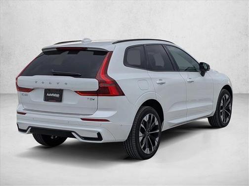 Crystal White Metallic 2026 Volvo XC60 Plug-In Hybrid Plus, T8 AWD Electric/Gasoline, Dark