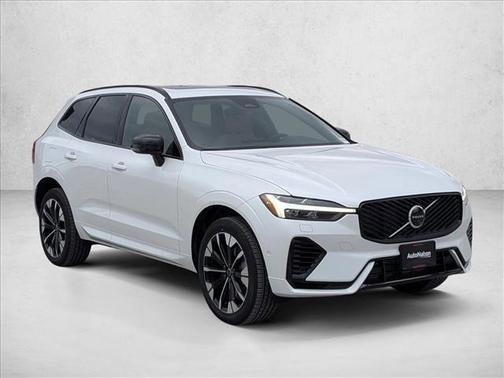 Crystal White Metallic 2026 Volvo XC60 Plug-In Hybrid Plus, T8 AWD Electric/Gasoline, Dark