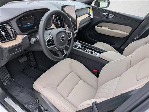 Crystal White Metallic 2026 Volvo XC60 Plug-In Hybrid Plus, T8 AWD Electric/Gasoline, Dark