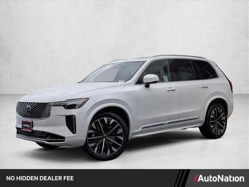 Crystal White Pearl 2026 Volvo XC90 Plus, B6 AWD Gas (mild hybrid), Gasoline, Bright, 7 Seats