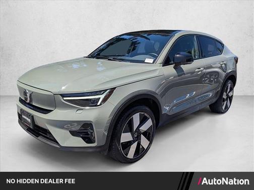 Sage Green Metallic 2023 Volvo C40 Recharge Pure Electric Twin Ultimate
