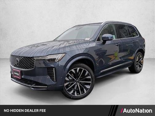 Denim Blue Metallic 2026 Volvo XC90 Plus, B6 AWD Gas (mild hybrid), Gasoline, Bright, 7 Seats