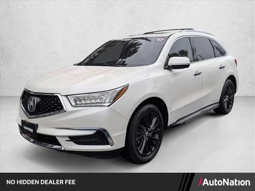 White Diamond Pearl 2017 Acura MDX 3.5L w/Technology Package