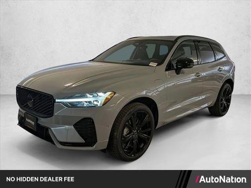 Vapour Grey Metallic 2026 Volvo XC60 Plug-In Hybrid Black Edition Ultra, T8 AWD Electric/Gasoline, Dark