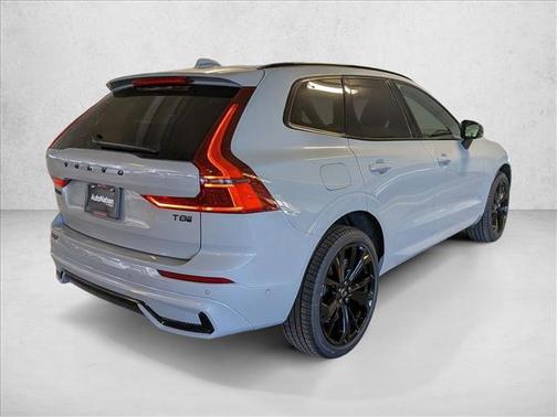 Vapour Grey Metallic 2026 Volvo XC60 Plug-In Hybrid Black Edition Ultra, T8 AWD Electric/Gasoline, Dark