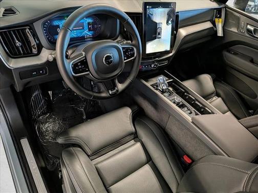 Vapour Grey Metallic 2026 Volvo XC60 Plug-In Hybrid Black Edition Ultra, T8 AWD Electric/Gasoline, Dark