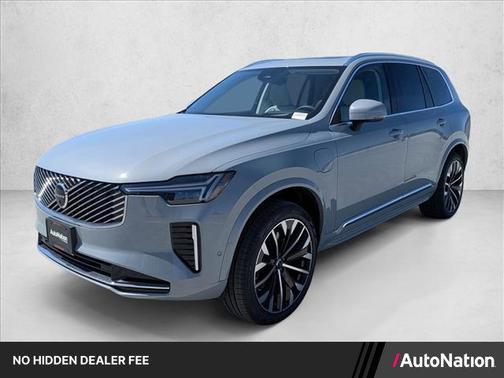 Vapour Grey Metallic 2026 Volvo XC90 Plug-In Hybrid Ultra, T8 AWD, Electric/Gasoline, Bright, 7 Seats