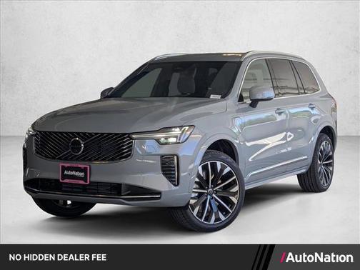 Vapour Grey Metallic 2026 Volvo XC90 Plug-In Hybrid Plus, T8 AWD, Electric/Gasoline, Bright, 7 Seats