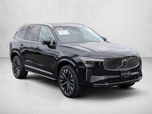 Onyx Black Metallic 2026 Volvo XC90 Plus, B5 AWD Gas (mild hybrid), Gasoline, Bright, 7 Seats