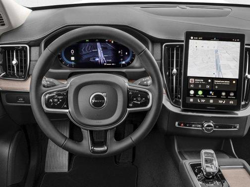 Aurora Silver 2026 Volvo XC90 Plus, B6 AWD Gas (mild hybrid), Gasoline, Bright, 7 Seats