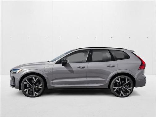 Aurora Silver 2026 Volvo XC60 Plug-In Hybrid Plus, T8 AWD Electric/Gasoline, Dark