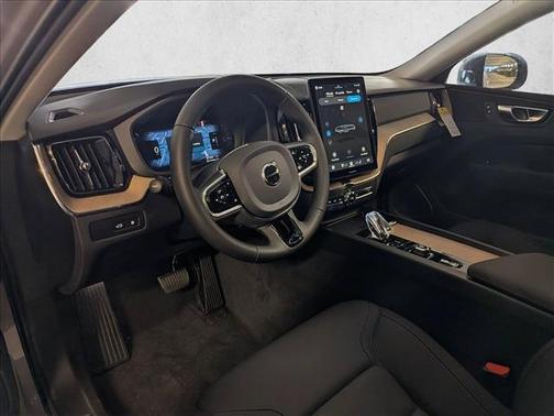 Aurora Silver 2026 Volvo XC60 Plug-In Hybrid Plus, T8 AWD Electric/Gasoline, Dark