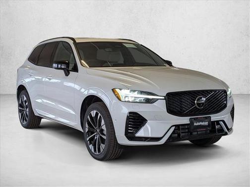 Crystal White Metallic 2026 Volvo XC60 Plug-In Hybrid Plus, T8 AWD Electric/Gasoline, Dark