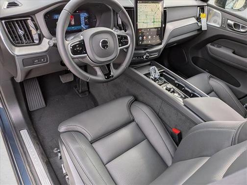 Denim Blue Metallic 2026 Volvo XC60 Plug-In Hybrid Black Edition Ultra, T8 AWD Electric/Gasoline, Dark