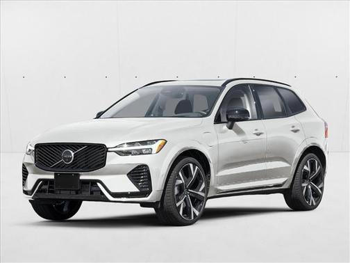 Aurora Silver 2026 Volvo XC60 Plug-In Hybrid Plus, T8 AWD Electric/Gasoline, Dark