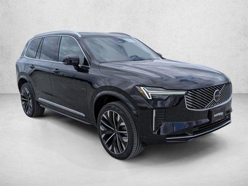 Onyx Black Metallic 2026 Volvo XC90 Plus, B5 AWD Gas (mild hybrid), Gasoline, Bright, 7 Seats