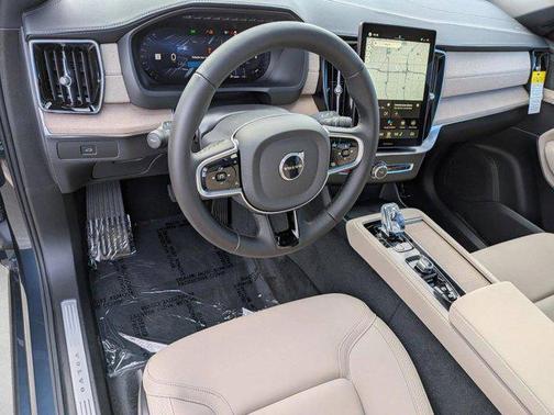 Denim Blue Metallic 2026 Volvo XC90 Plus, B6 AWD Gas (mild hybrid), Gasoline, Bright, 7 Seats
